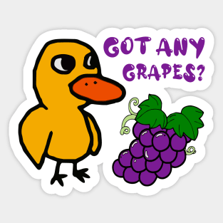 Got Any Grapes Duck Song Sticker